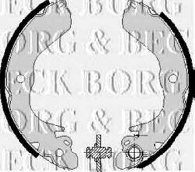 BORG & BECK bbs6228 -  Комплект тормозных колодок